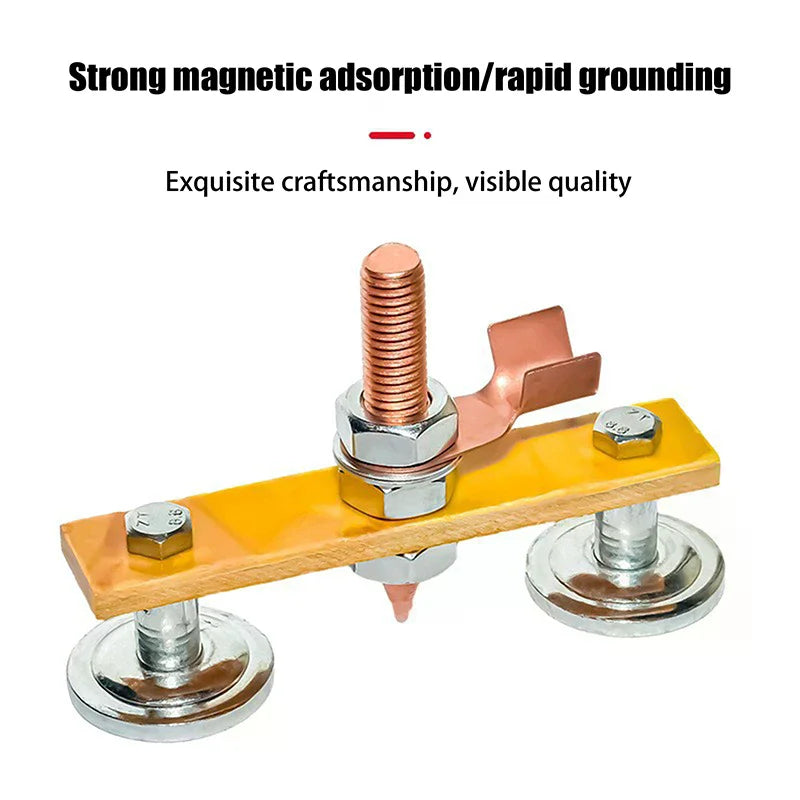 1pc Welding Magnet Head Magnetic Welding Ground Clamp Holder Fixture Strong Welder Sheet Metal Repair Machine Ground Wire Clamp Zpaxo