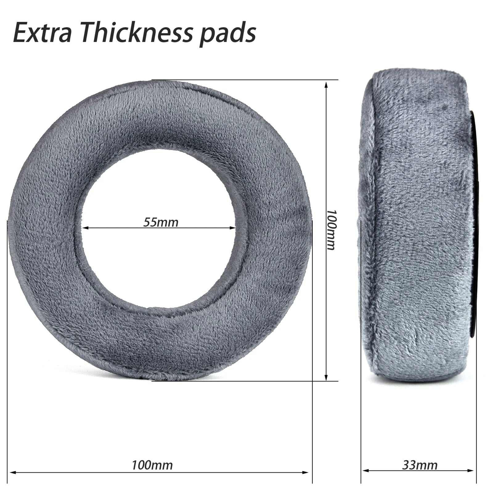 1 Pair Headphone Cushion Cover Velvet Earpads Beyerdynamic DT700 Prox