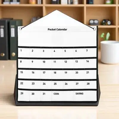 Calendar Wall Storage Pocket 1 Month Non-woven Fabric Date Printed