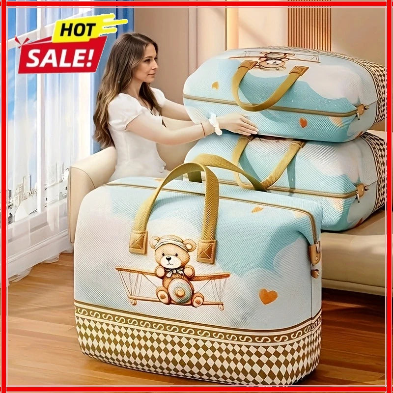 Large Quilt Storage & Travel Bag – Oxford Cartoon Organizer Quilt Storage Bag Zpaxo