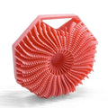 New Polygonal Silicone Shower Brush Handheld Skin Cleaning Scalp Massage ExfoliatingBath Brushes Body Scrubber Bathroom Products Zpaxo Pink