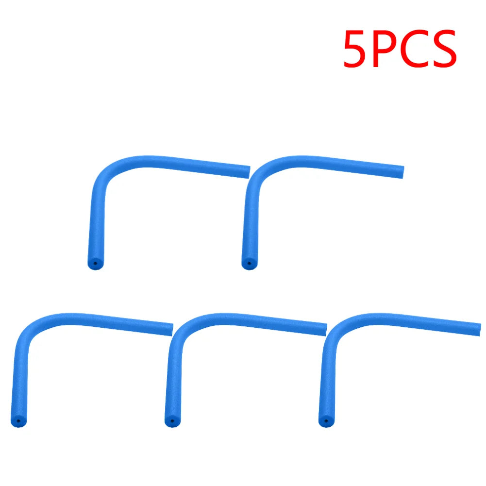1/5PCS Portable Flexible EPE Learn Swimming Pool Noodle Water Float Floating Aid for Summer Swimming Aid Pool Underwater Scooter Zpaxo Blue Hollow 5PCS
