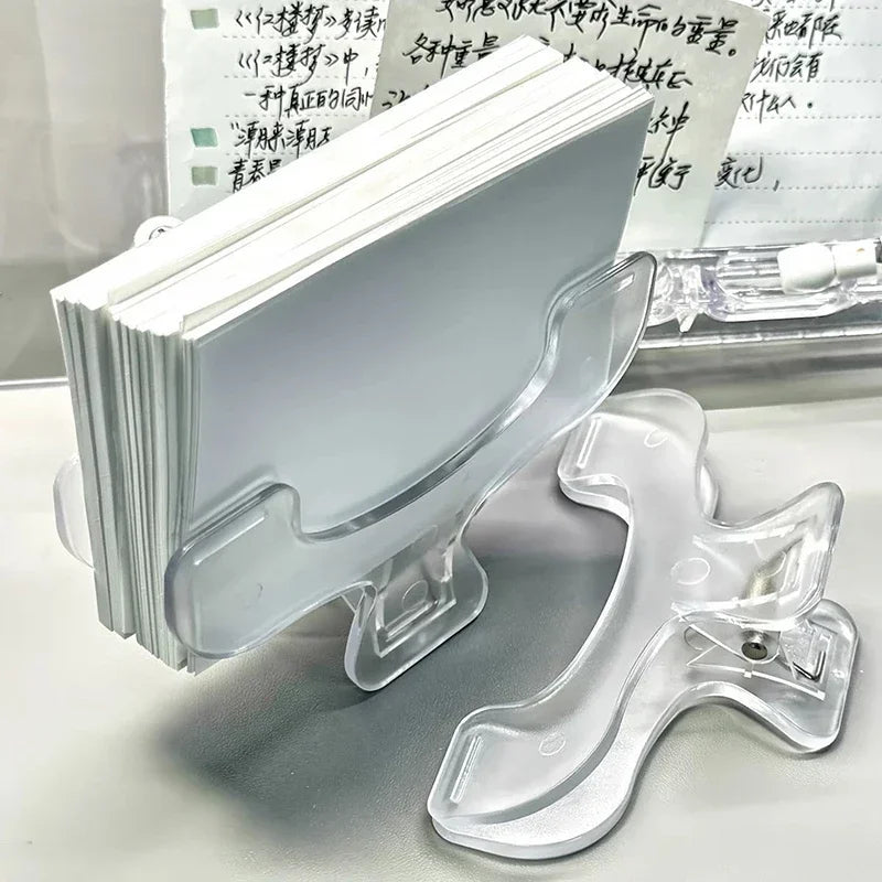 Plastic Large Book Clip Simple Reading Aid Fixed Book Holder Bookmarks Creative Design Practical Note Holder Zpaxo