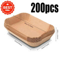 Disposable Air Fryer Paper Non-Stick Kitchen Baking Airfryer Mat Oilproof Micro-wave Barbecue Pad Baking Paper Liner Accessories Zpaxo 200PCS