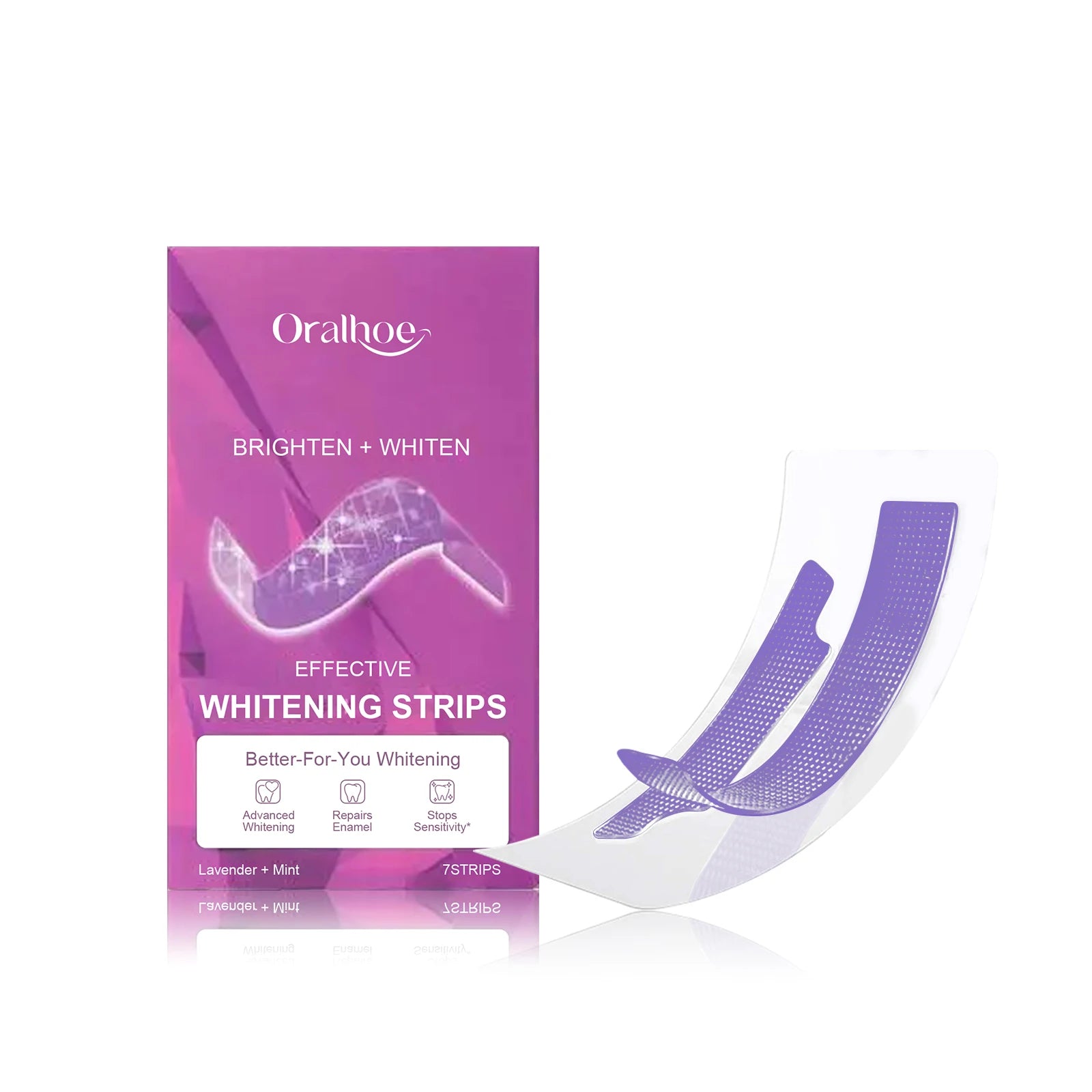 Oralhoe Teeth Whitening Strips – Remove Coffee & Smoke Stains Teeth Whitening Strips Zpaxo 7pcs boxed