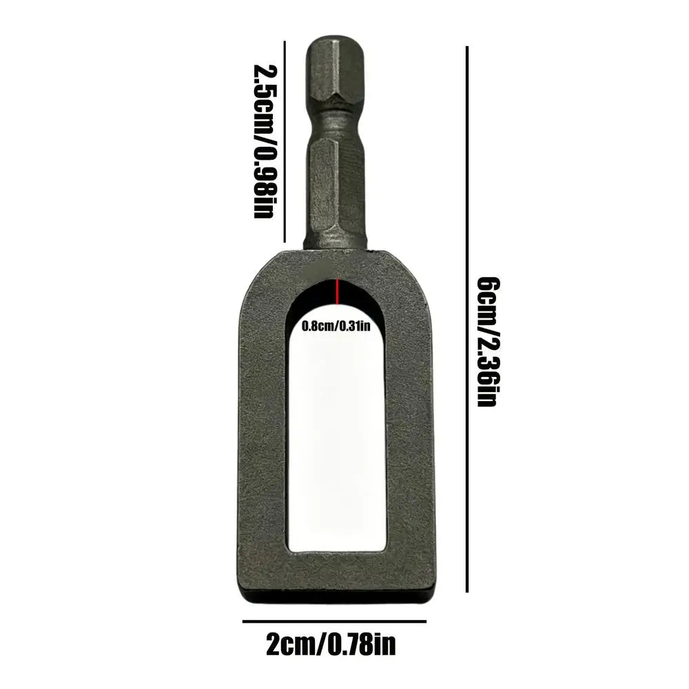 Hex Shank Wire Twister Drill Attachment – Rebar Tie Tool Wire Twister Tool Zpaxo 9 curved thread