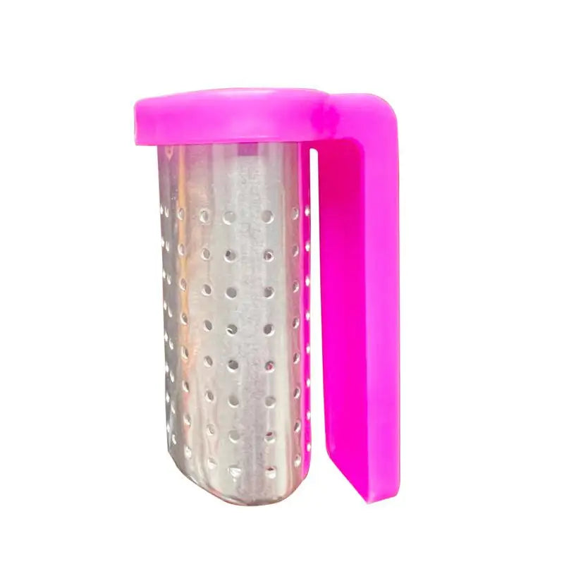 Creative Hanging Tea Infuser Food Grade Stainless Steel Clip On Cup Tea Strainer for Loose Leaf Tea Lovers Gifts Zpaxo Pink