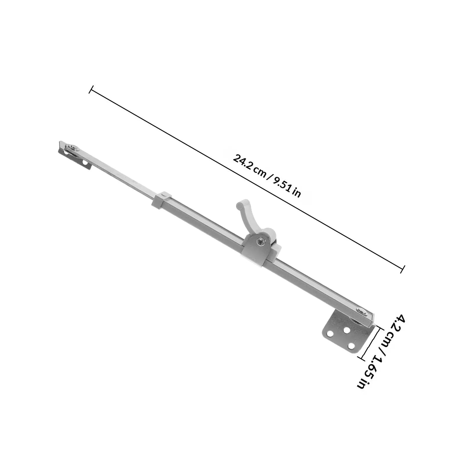 Adjustable Telescopic Window Brace Rod Aluminum Alloy Windproof Stay