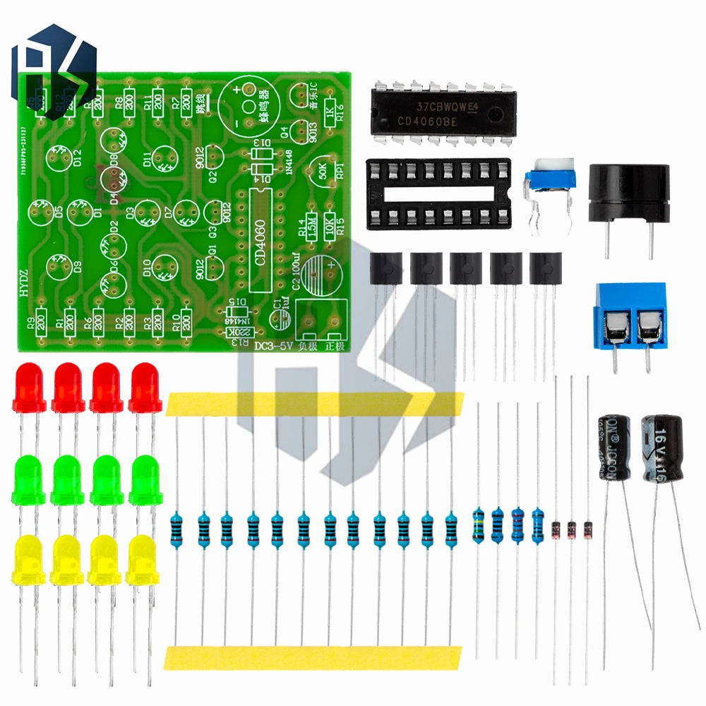 CD4060 Music-sync LED Flower Dream Lamp DIY Ideal Arduino Creative Zpaxo