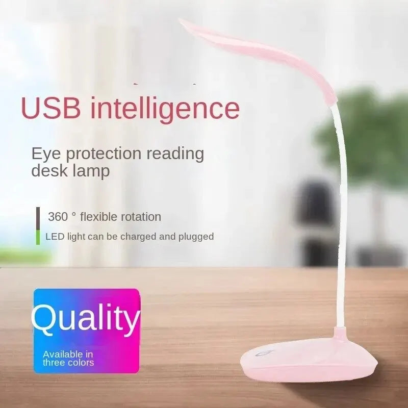 Portable USB Rechargeable LED Desk Lamp Touch 3 Modes Dimming Table Lamp Eye Protection For Office Bedroom Bedside Reading Light Zpaxo