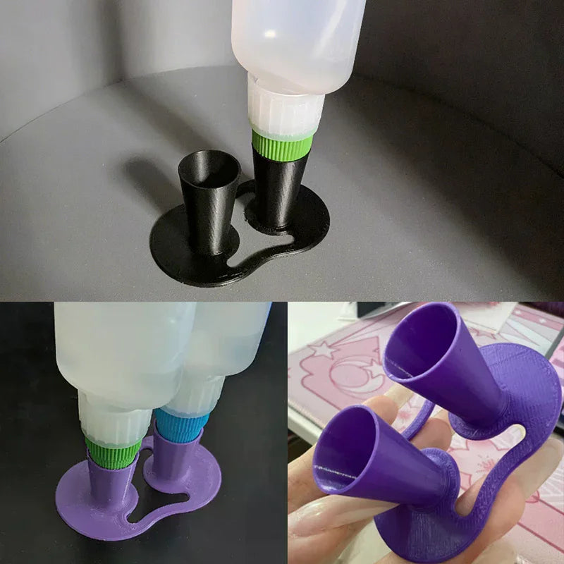 Inverted Glue Bottle Stand Holder Non-slip Base Office And Home Storage Unit For Glue Bottles Drip-free Stain-proof Design Tool Zpaxo