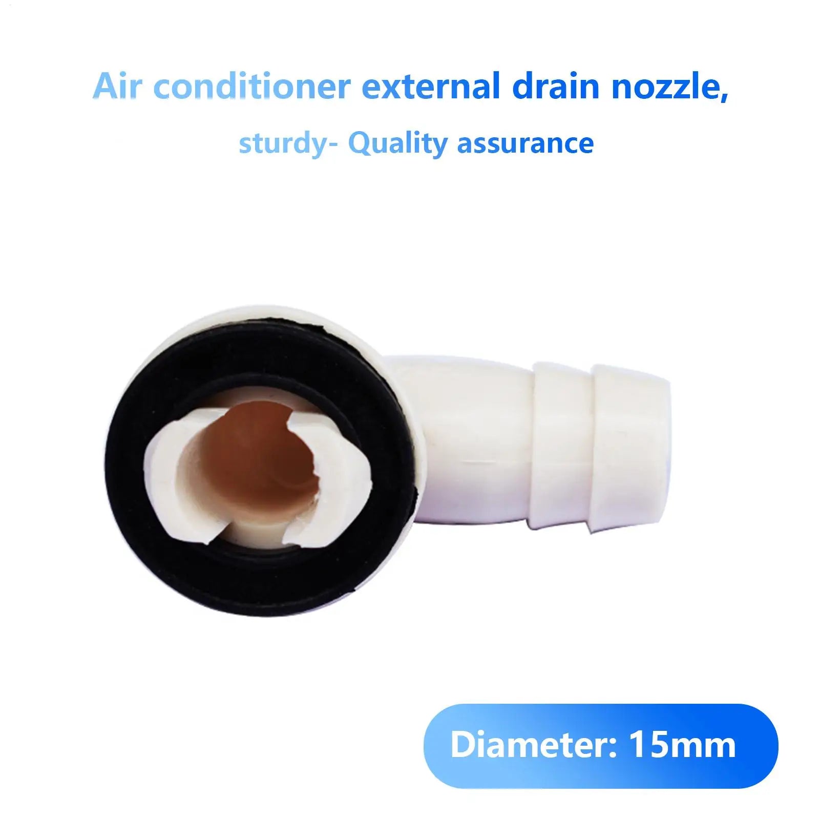Air Conditioner Drain Hose Connector Drain Hose Spout Nozzle Lightweight Elbow Fitting for Home Users and Professional Zpaxo