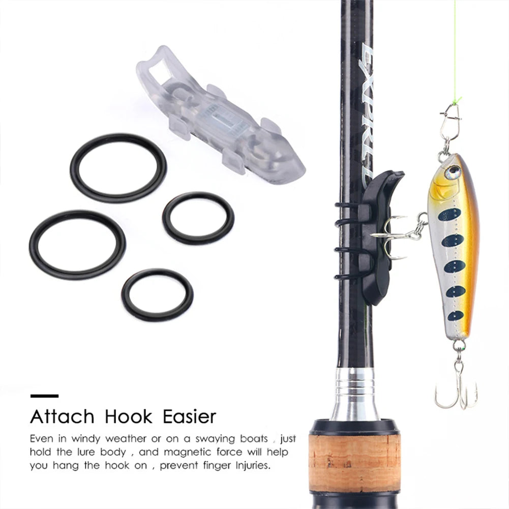 Magnetic Fishing Fixed Bait Gear Rubber Rings Lures Hook Keeper