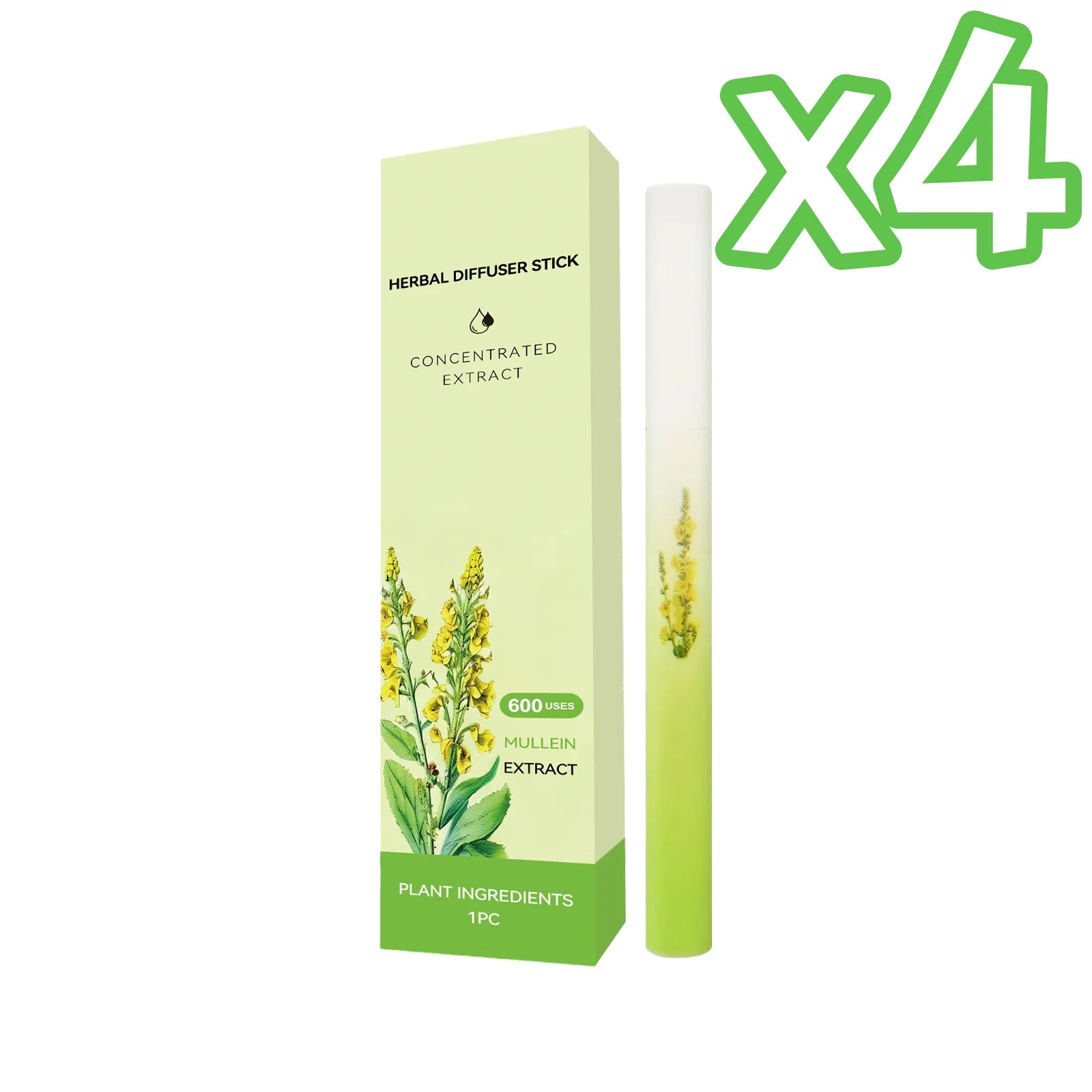 Herbal Diffuser Pen – Lung Cleanse & Breathing Support Inhaler Herbal Aromatherapy Inhaler Zpaxo 1pc Boxed x 4