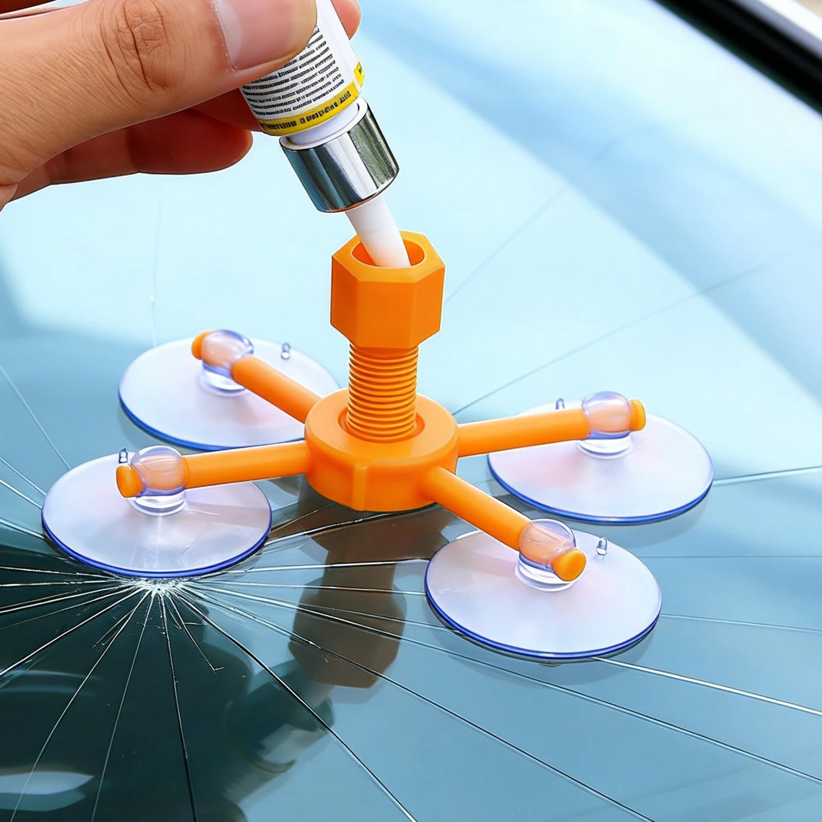 Windshield Chip Repair Cracked Glass Liquid Cracks DIY Long-lasting