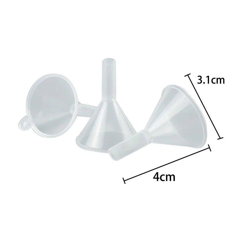 4-Pack Mini Plastic Funnels – Diamond Painting & Bottle Fill