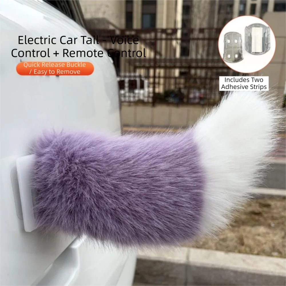 Fluffy Plush Remote Control Wagging Tail Rechargeable Realistic Zpaxo Style L
