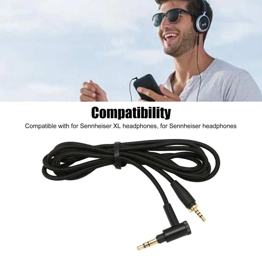 Replacement Sound Cable Headphone Compatible Sennheiser XL Headphones