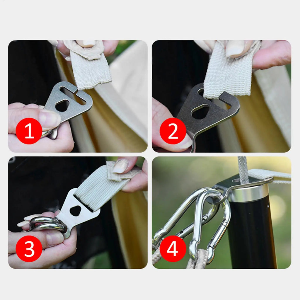 Guyline Tension Adjusters Stainless Steel Camping Tensioner