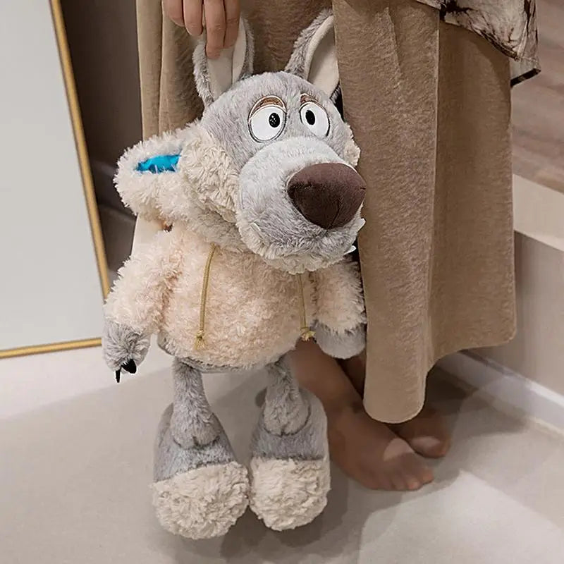 Stuffed Wolf Plush 11.8 Inches Stuffed Toy Sheep Clothing Huggable Dolls Soft Plush Collectible Home Decoration For Sofa Living Zpaxo