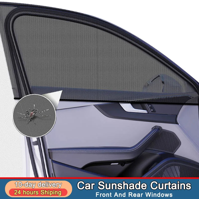 Car Side Window Mesh Shades – UV Block & Airflow (2-Pack)