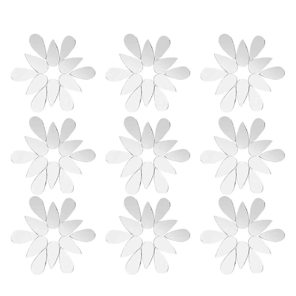 Teardrop Mirror Wall Decals Self-adhesive Acrylic Shine Tiles Bedroom