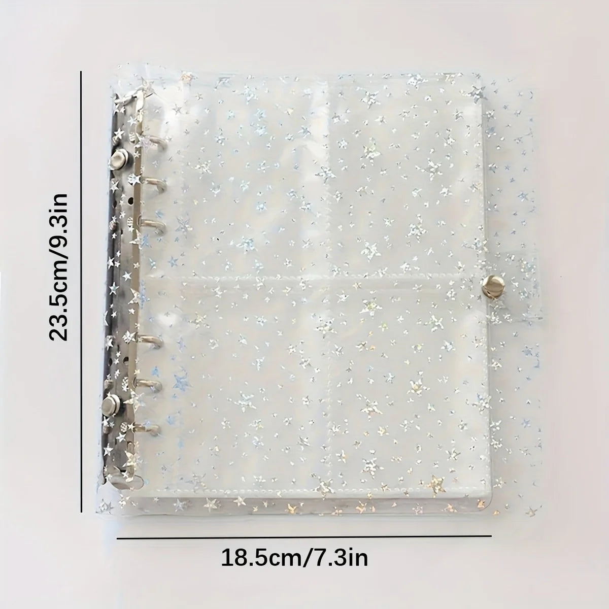 200-Slot 3-Inch Photo & Polaroid Card Album – Holographic Cover