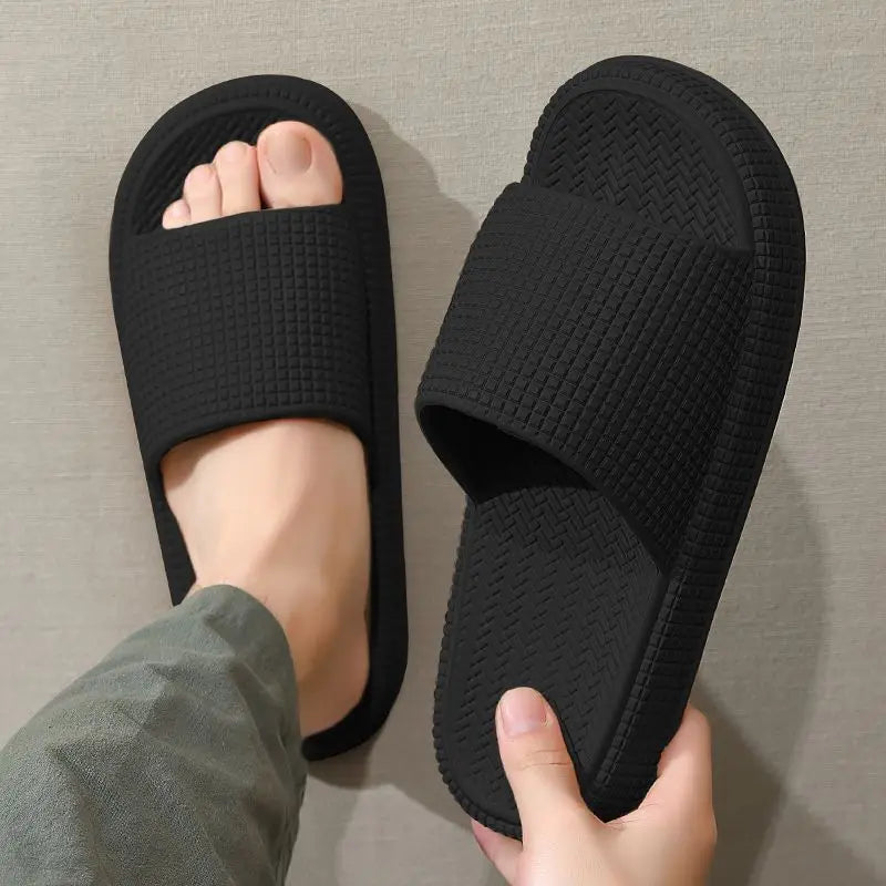 Summer Fashion Slippers Men EVA Soft Sole Non-slip Slides Indoor