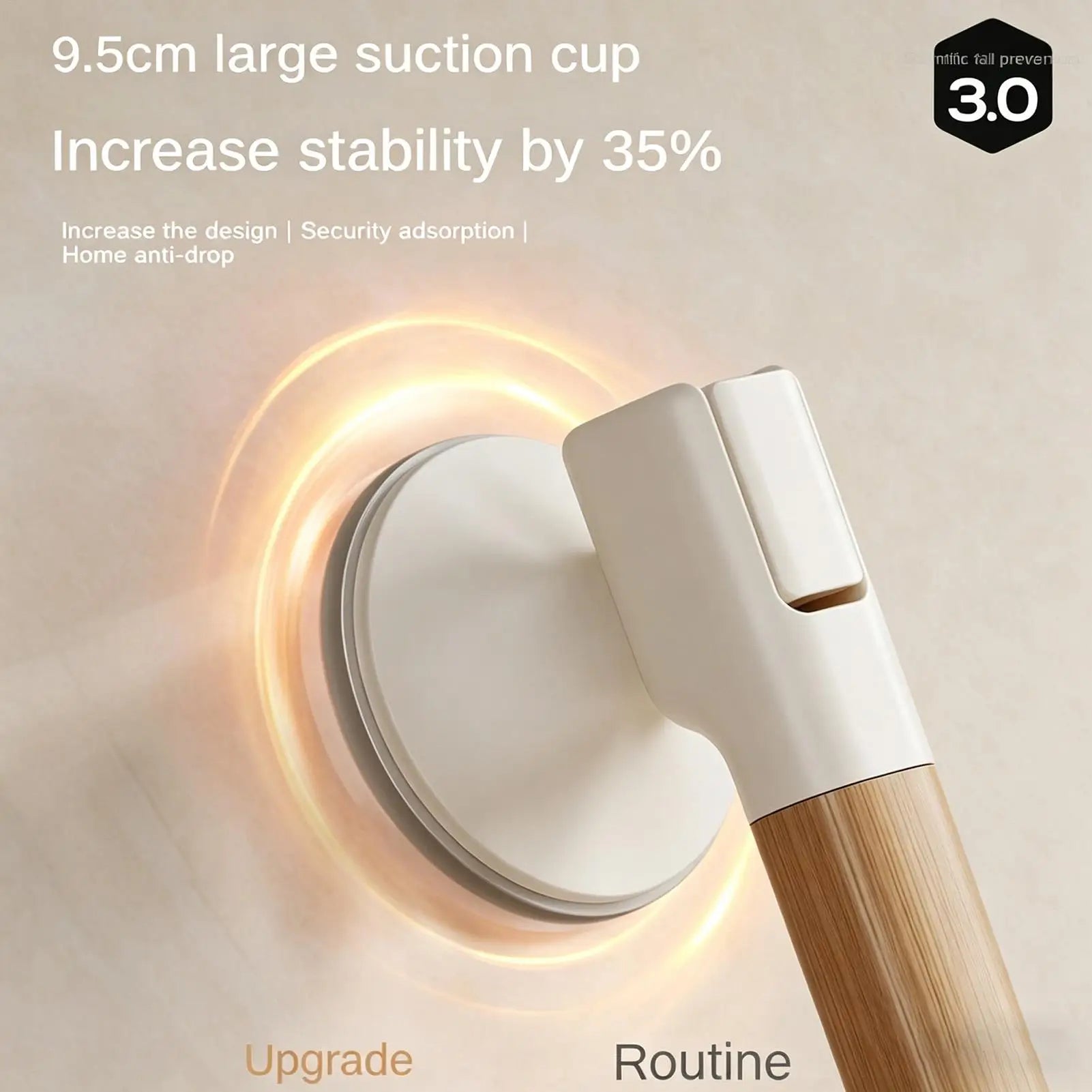 Grab Bars Shower Suction Bathing Assistance Handle No Drill Pregnant