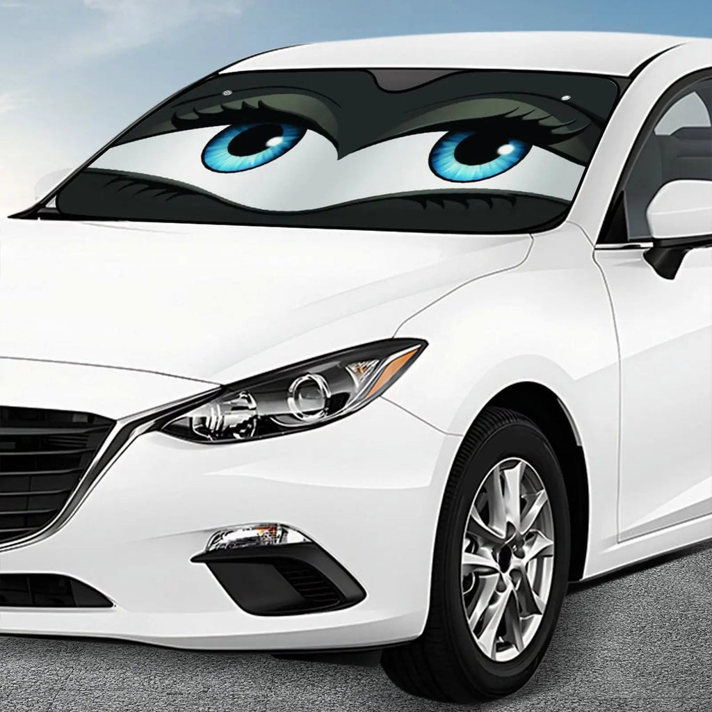 Cartoon Folding Car Sunshade Windshield Protector UV Heat Protection