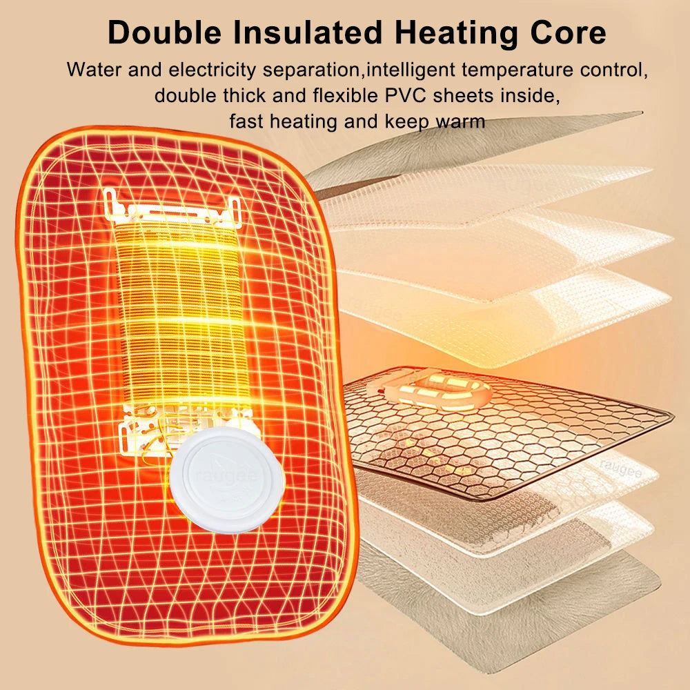 Hand Warmer Electric Water Bag Soft Heater Fast Heating Warm Winter