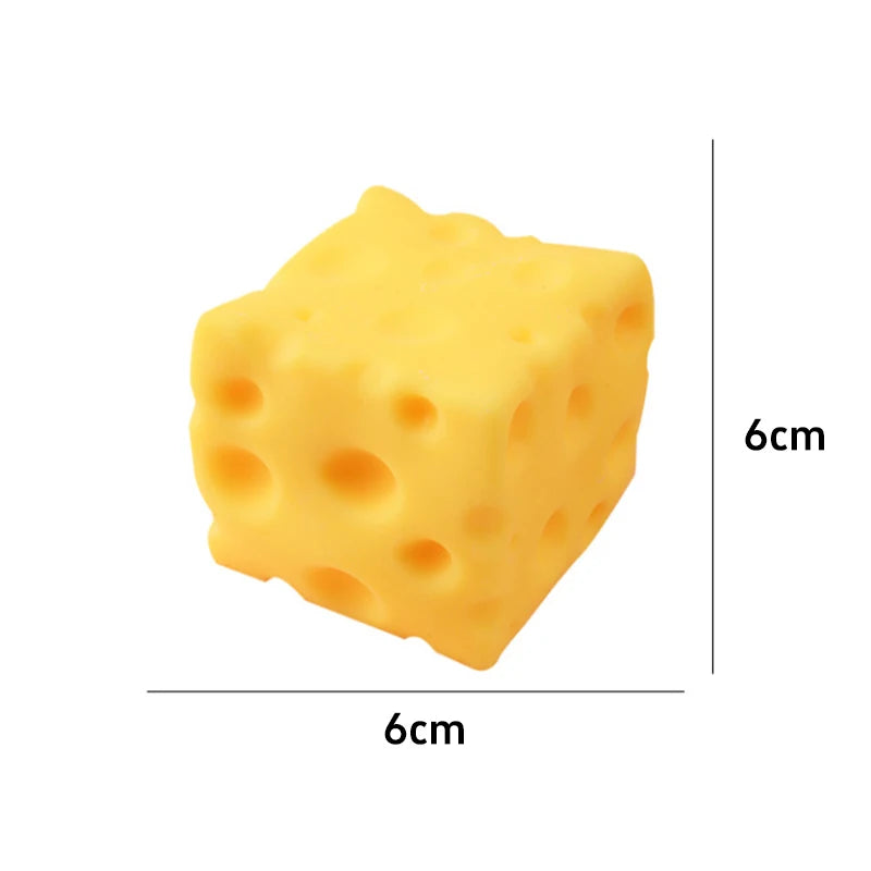 Simulate Cheese Slow Rebound Pinching Office Decompression Slow Rebound Cheese Pinching Ornament Relax And Decompress And Knead. Zpaxo