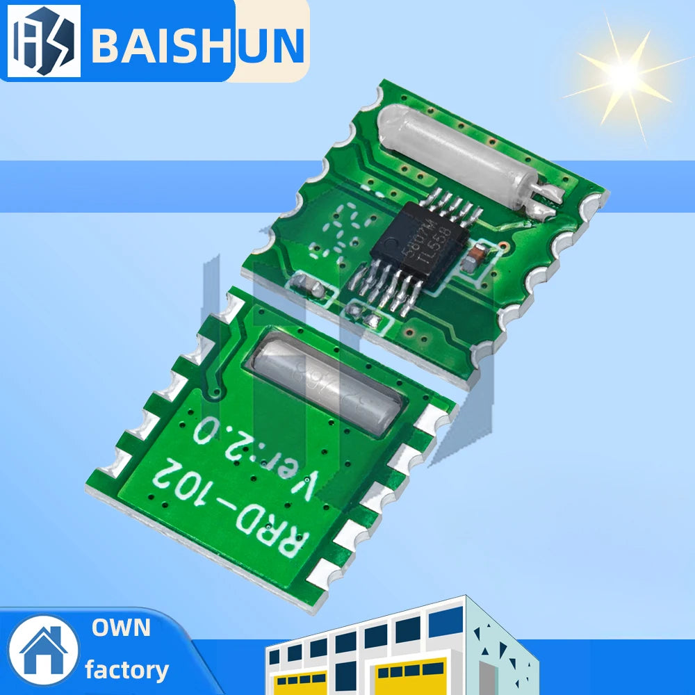 RRD-102V2 0 FM Module RDA5807M Chip Wireless Stereo Radio Receiver Zpaxo
