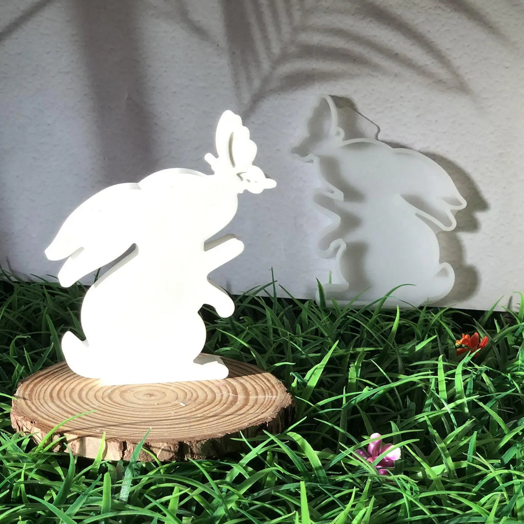 Bunny Silicone Mold Butterfly Easter Spring Candle Making Molds Resin