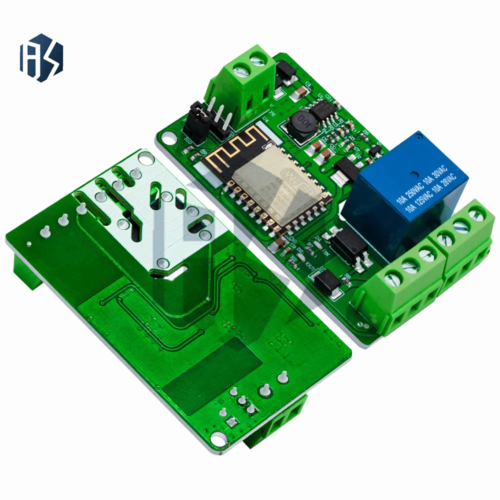 ESP8266-12F Wifi Relay Shield Module 1-Channel 10A DC 7-30V Zpaxo