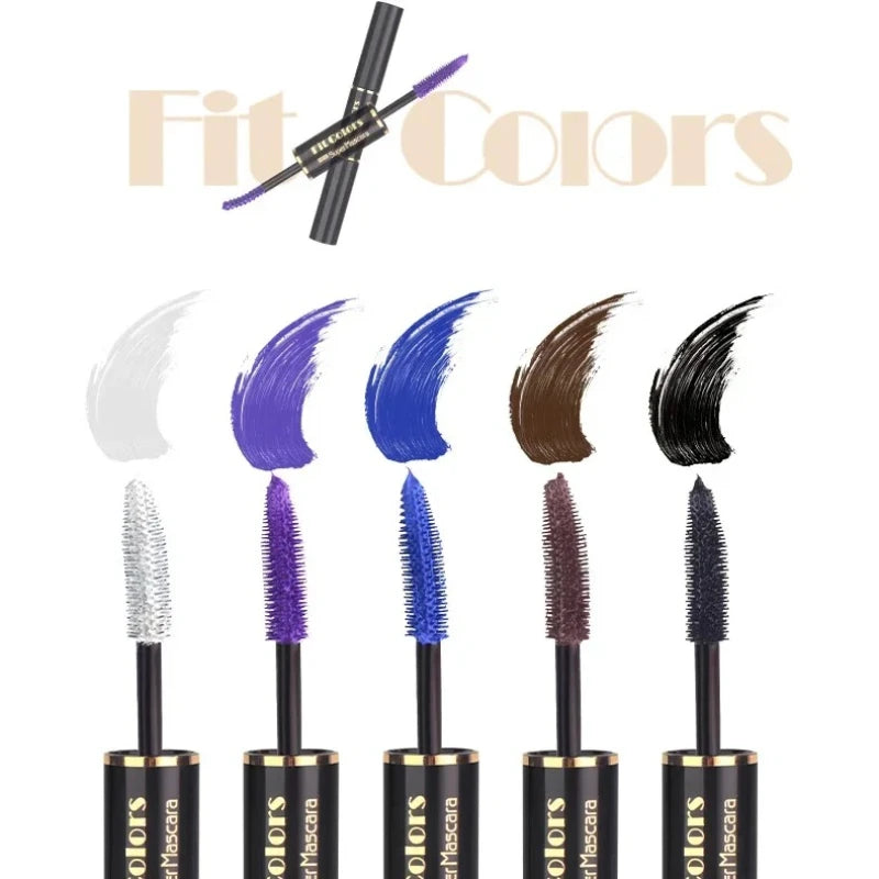 Double Head Colorful Mascara Waterproof Fast Dry Eyelashes Thick