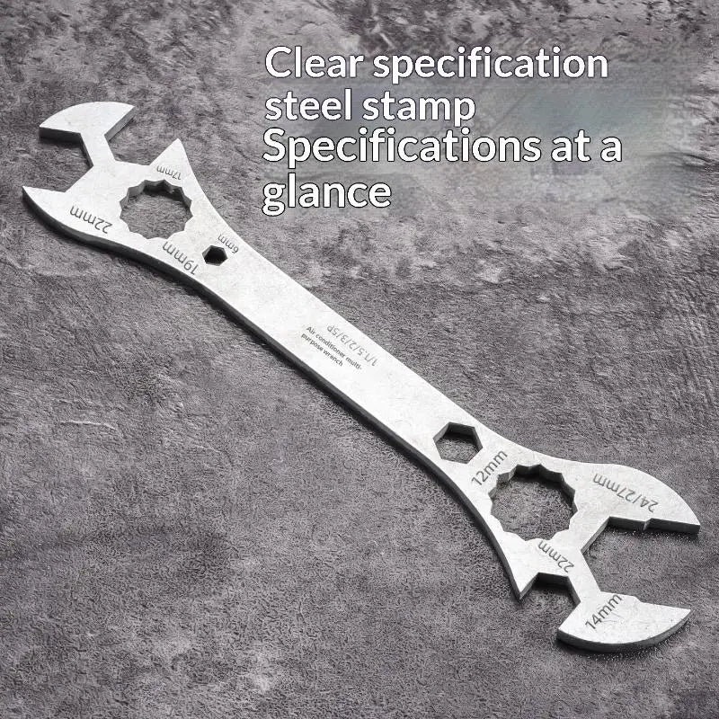 Ultra-Thin Double-End Flat Wrench for Air Conditioner Install