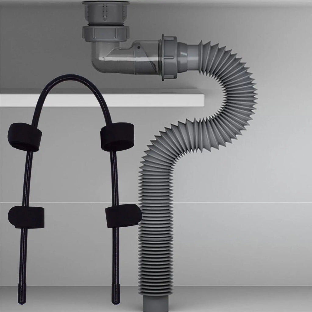 Washing Machine Drain Hose Holder Flexible Pipe Clamp Adjustable Pipe Bracket for Washing Machine Drain Dishwasher Sink Laundry Zpaxo