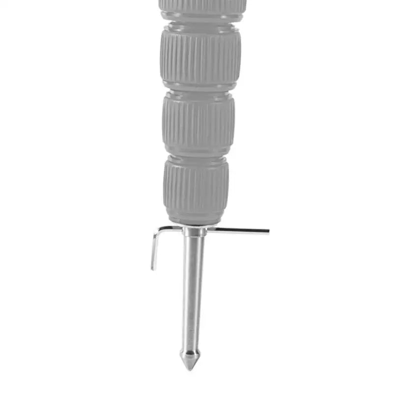 652F 3/8in 1/4in Thread Stainless Steel Ground Tripod Foot Metal Mount Adapter for Monopod Camera Accessories Zpaxo