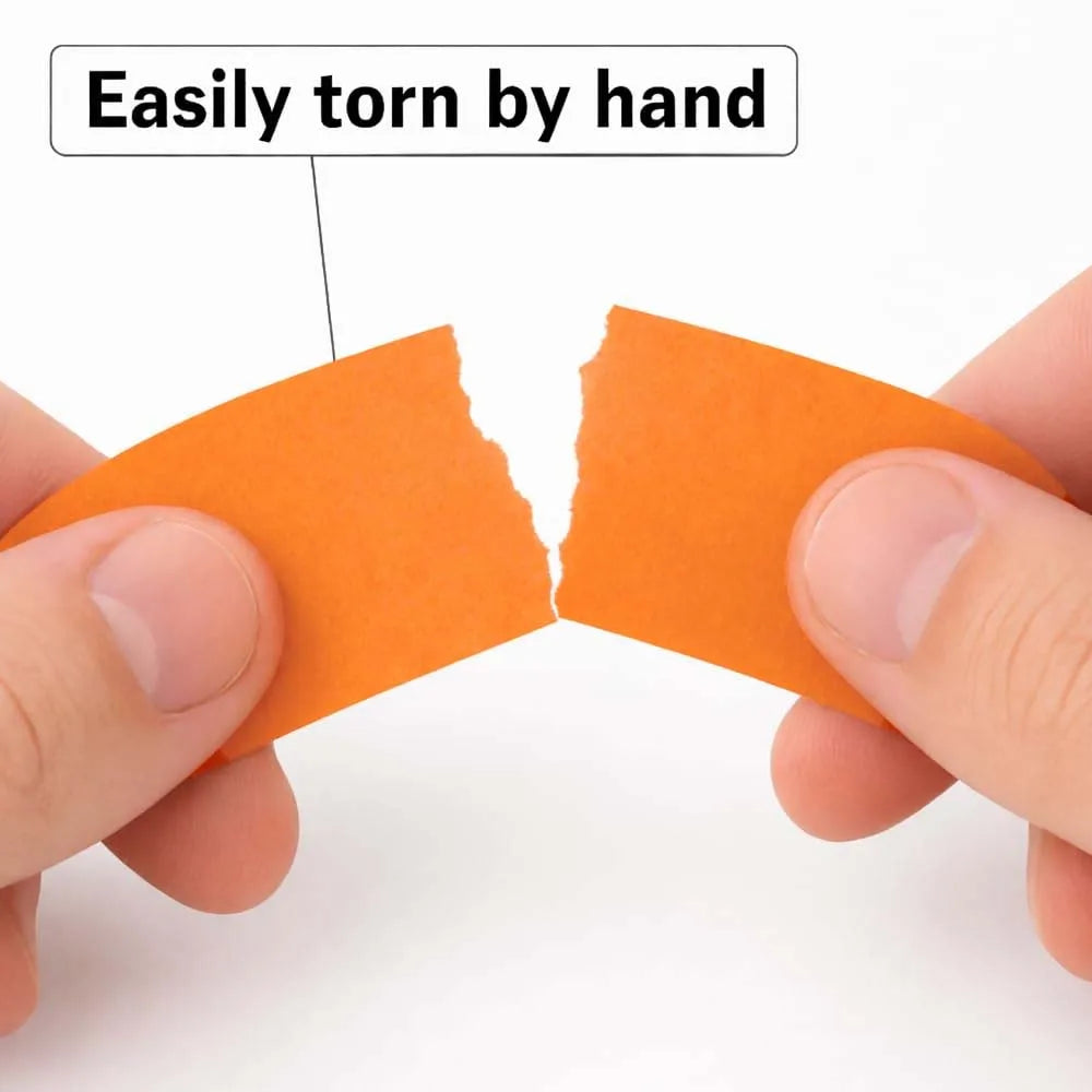 3-Pack Orange Painters Masking Tape – Indoor & Outdoor DIY Painters Masking Tape Zpaxo