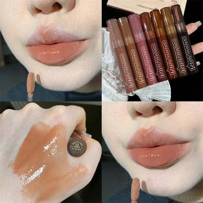 7 Colors Mirror Watery Lip Gloss Moisturizing Nature Hydrating Liquid Zpaxo 02