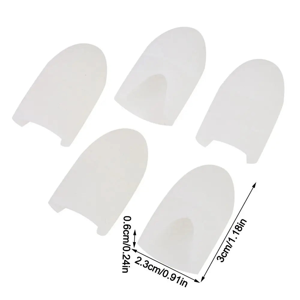 White Nail Polish Removal Clips Silicone Stretchable Design Prick Zpaxo