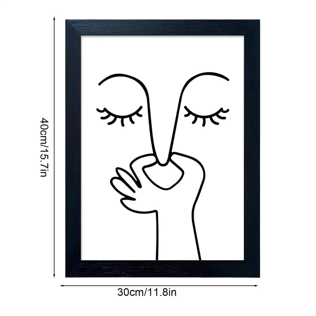 Funny Bathroom Wall Decor 30x40cm Unframed Poster Humorous Pinching