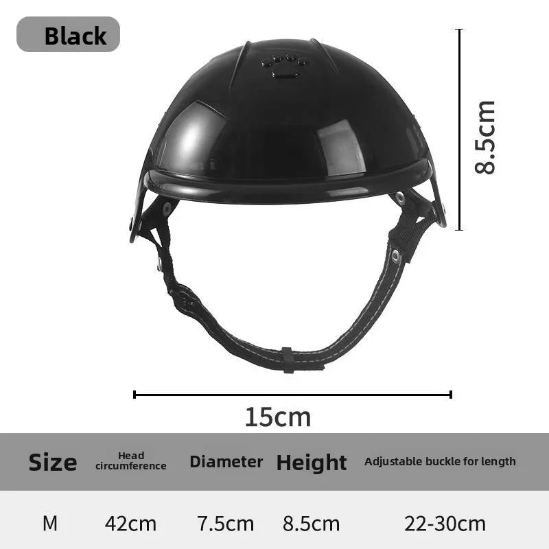 Fashion Pet Helmet for Dogs & Cats – Motorcycle Ride Accessory
