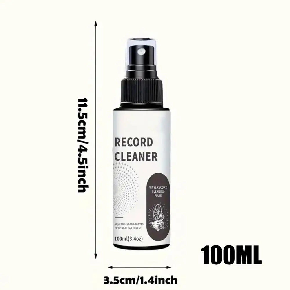 Record Cleaner 100ml Washer Fluid Spray with Towel Record Care Solution for Collectors Enthusiasts Professionals Studio Store Zpaxo Others