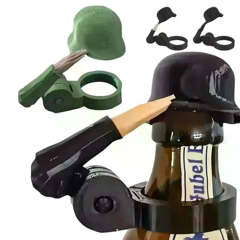 Helmet Craft Beer Bottle Caps Soldier Salute Few Repeats No Dents Zpaxo