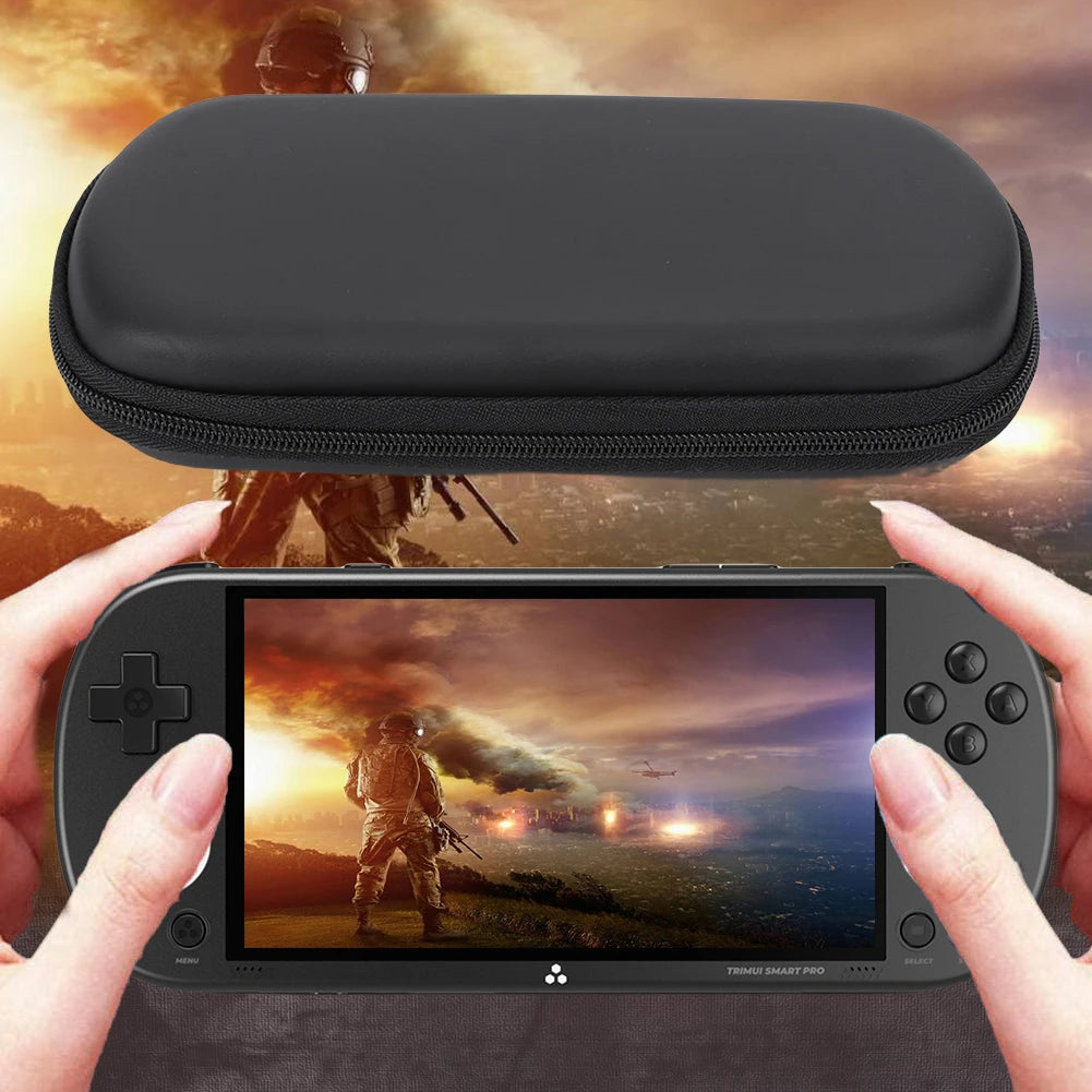 1-3PCS EVA Hard Carrying Case with Tempered Glass Film EVA Protective Case Waterproof Storage Bag For Trimui Smart Pro Game Zpaxo
