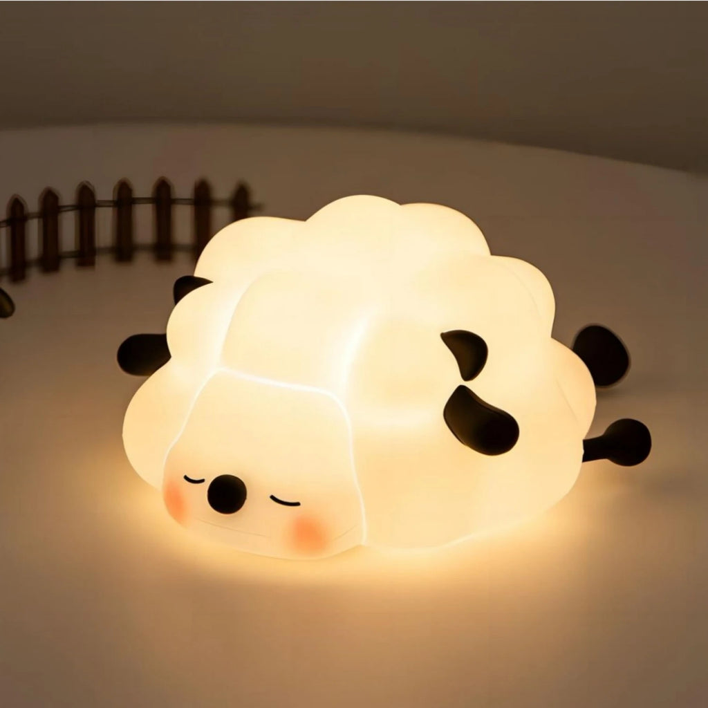 Cute Silicone Squishy Night Lamp Fox Rabbit Dimmable Nursery Nightlight Rechargeable Timing Bedside Table Lamp With Touch Sensor Zpaxo Sheep Night Light