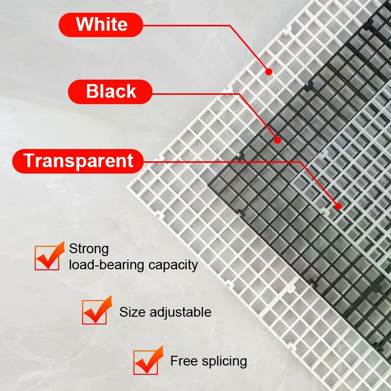 Filter Grid Bracket Bottom Divider Plate Filter Plate Detachable Spliceable Fish Tank Isolation Plate Upper Cover Net Bottom Zpaxo