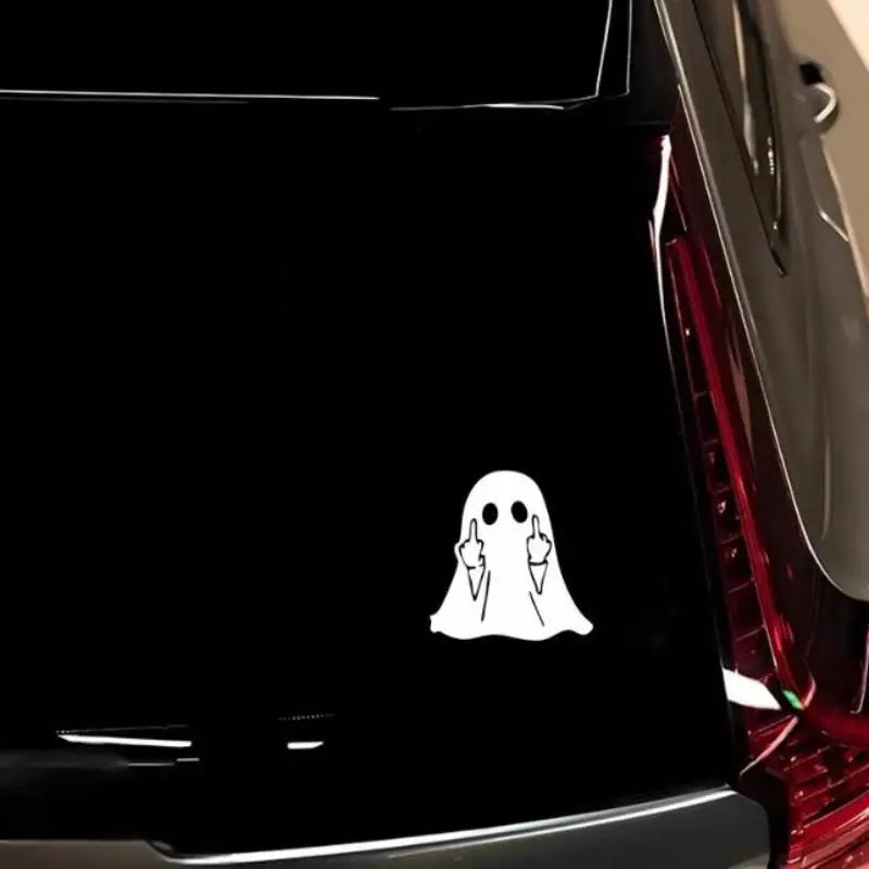 Middle Finger Ghost Window Car Sticker Waterproof UV Proof Decal Auto Zpaxo